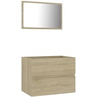 Shumee 2dílný set - dub sonoma kompozitní dřevo 804875 - Bathroom Set