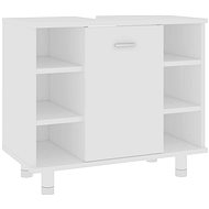 Shumee Bathroom cabinet - white 60 × 32 × 535 cm composite wood 802633 - Bathroom Cabinet