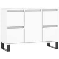 Shumee Bathroom cabinet - white 80 × 33 × 60 cm composite wood 831660 - Bathroom Cabinet