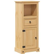 Shumee Bathroom cabinet Corona 45 × 33 × 110 cm solid pine 4013402 - Bathroom Cabinet