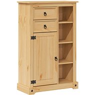 Shumee Bathroom cabinet Corona 70 × 33 × 110 cm solid pine 4013403 - Bathroom Cabinet