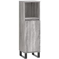 Shumee Bathroom cabinet - sonoma grey 30 × 30 × 100 cm composite wood 831570 - Bathroom Cabinet