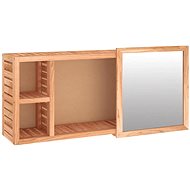 Shumee Mirror cabinet 80 × 17 × 34 cm solid walnut 350368 - Bathroom Cabinet