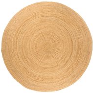 Shumee Knitted jute carpet 180 cm round - Carpet