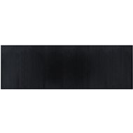 Shumee Rectangular black carpet 100 × 300 cm bamboo, 376810 - Carpet