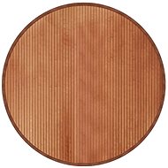 Shumee Carpet round brown 100 cm bamboo - Carpet