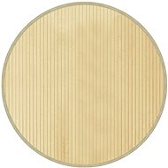 Shumee Carpet round light natural 80 cm bamboo - Carpet