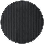 Shumee Carpet round grey 100 cm bamboo - Carpet
