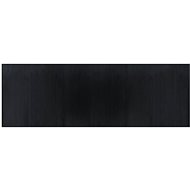 Shumee Rectangular black carpet 100 × 300 cm bamboo, 376948 - Carpet