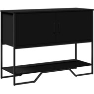 Shumee Console table 100 × 35 × 74,5 cm, composite wood, black - Console Table