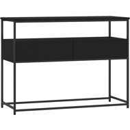 Shumee Console table 100 × 40 × 75 cm, composite wood, black - Console Table