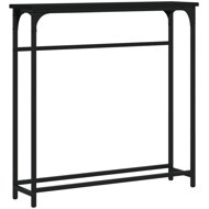 Shumee Console table 75 × 19,5 × 75 cm, composite wood, black - Console Table