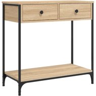 Shumee Console table 75 × 34,5 × 75 cm, composite wood, sonoma oak - Console Table