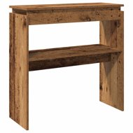 Shumee Console table 80 × 30 × 80 cm, composite wood, old wood - Console Table