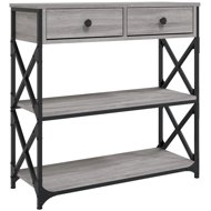 Shumee Console table 75 × 28 × 75 cm, composite wood, sonoma grey - Console Table