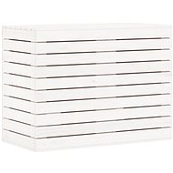 Shumee Laundry basket, 88,5 × 44 × 66 cm, solid pine wood, white - Laundry Basket