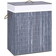 Shumee Bamboo laundry basket with 2 compartments, 100 l, grey - Laundry Basket