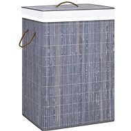 Shumee Bamboo laundry basket with one compartment, grey - Laundry Basket