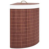 Shumee Bamboo laundry basket, corner, 60 l, brown - Laundry Basket