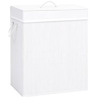 Shumee Bamboo laundry basket with one compartment, 83 l, white - Laundry Basket