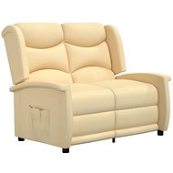 SHUMEE relaxační křeslo, samet a PVC, hnědé, 327861 - Křeslo