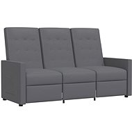 SHUMEE relaxační křeslo, samet a PVC, světle šedé, 327831 - Křeslo