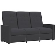 SHUMEE relaxační křeslo, samet a PVC, světle šedé, 327897 - Křeslo