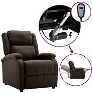 SHUMEE relaxační křeslo, samet, modré, 327665 - Křeslo