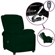 SHUMEE relaxační křeslo, samet, modré, 341118 - Křeslo