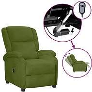 SHUMEE relaxační křeslo, samet, modré, 341204 - Křeslo