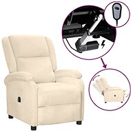 SHUMEE relaxační křeslo, samet, modré, 341417 - Křeslo