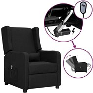 SHUMEE relaxační křeslo, samet, světle šedé, 341351 - Křeslo