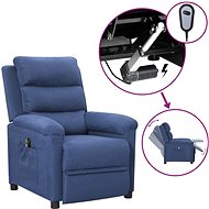 SHUMEE relaxační křeslo, samet, tmavě šedé, 327700 - Křeslo