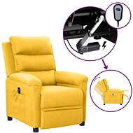 SHUMEE relaxační křeslo, samet, tmavě šedé, 327722 - Křeslo