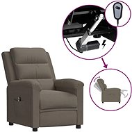 SHUMEE relaxační křeslo, samet, tmavě šedé, 328052 - Křeslo