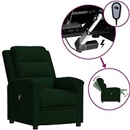 SHUMEE relaxační křeslo, samet, tmavě šedé, 328096 - Křeslo