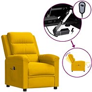 SHUMEE relaxační křeslo, samet, tmavě šedé, 341109 - Křeslo