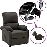 SHUMEE relaxační křeslo, samet, tmavě zelené, 341409 - Křeslo