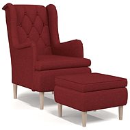 SHUMEE relaxační křeslo, samet, vínové, 341234 - Křeslo