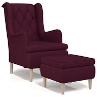 SHUMEE relaxační křeslo, samet, vínové, 341412 - Křeslo