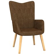 SHUMEE relaxační křeslo, textil, hnědé, 341386 - Křeslo