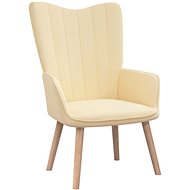 SHUMEE relaxační křeslo, textil, krémové, 341073 - Křeslo