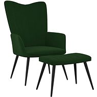 SHUMEE relaxační křeslo, textil, modré, 341064 - Křeslo