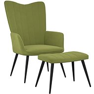 SHUMEE relaxační křeslo, textil, modré, 341075 - Křeslo