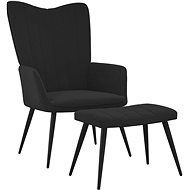 SHUMEE relaxační křeslo, textil, modré, 341134 - Křeslo
