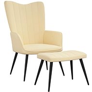 SHUMEE relaxační křeslo, textil, modré, 341387 - Křeslo