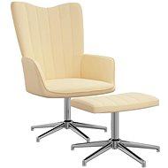 SHUMEE relaxační křeslo, textil, světle šedé, 327567 - Křeslo