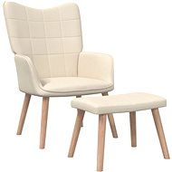 SHUMEE relaxační křeslo, textil, světle šedé, 341176 - Křeslo
