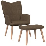 SHUMEE relaxační křeslo, textil, světle šedé, 341383 - Křeslo