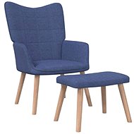 SHUMEE relaxační křeslo, textil, světle šedé, 341394 - Křeslo
